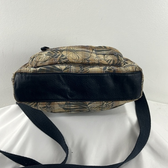 Roots Cotton Navy and Tan Crossbody Bag - Picture 4 of 10